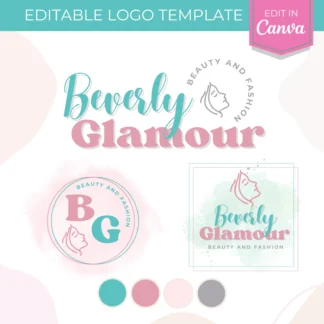 Beverly glamour logo template