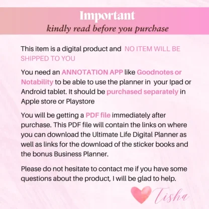 All in One Ultimate Digital Planner | Undated Digital Planner - Image 10