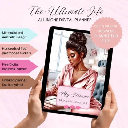 All in One Ultimate Digital Planner | Undated Digital Planner - Image 2