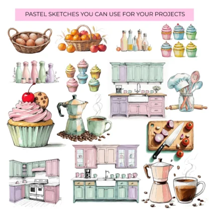 Kitchen Tools and Supplies Clipart Bundle - Image 2
