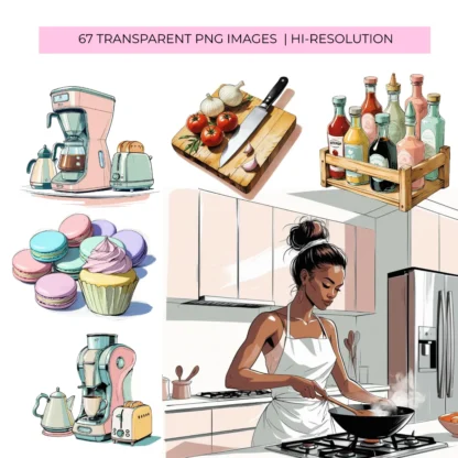 Kitchen Tools and Supplies Clipart Bundle - Image 3