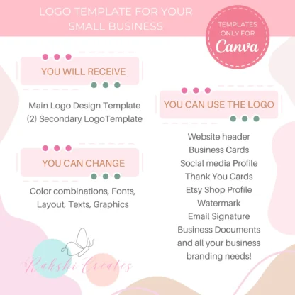 Beautiful Logo Design Template | Canva Template - Image 3