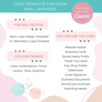 Editable Logo Template Design | Canva Template - Image 3