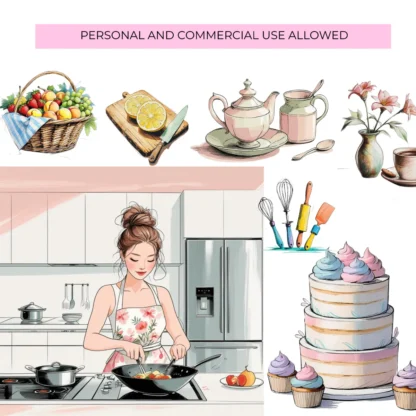 Kitchen Tools and Supplies Clipart Bundle - Image 4