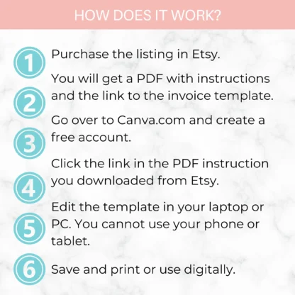 Minimalistic Sales Invoice Template | Small Business Invoice Template - Image 6