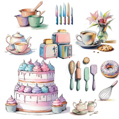 Kitchen Tools and Supplies Clipart Bundle - Image 5