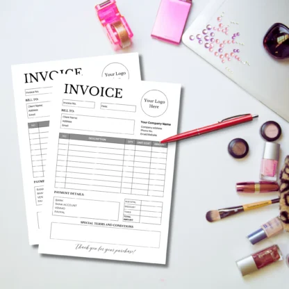 Minimalistic Sales Invoice Template | Small Business Invoice Template - Image 4