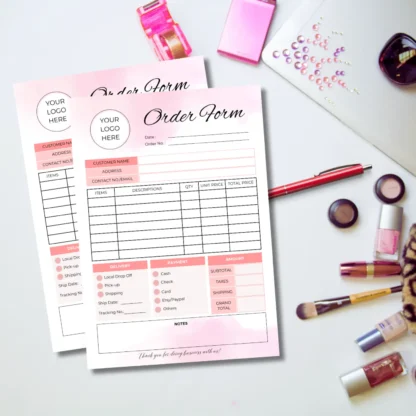 Small Business Order Form Template | Editable Canva Template - Image 4