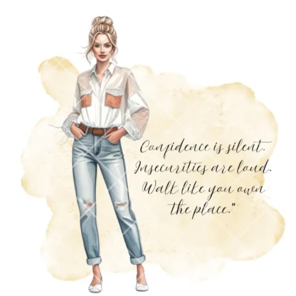 Girl Boss Motivational Quotes Clipart | Transparent PNG | Sublimation Design Clipart - Image 7