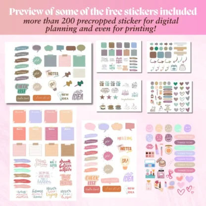 All in One Ultimate Digital Planner | Undated Digital Planner - Image 8