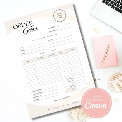 Order Form Template | Business Form Template - Image 8