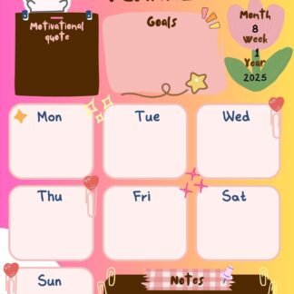 Cute Weekly Planner