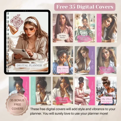 That Girl Undated Digital Planner | Creamy Nude Edition - Image 5