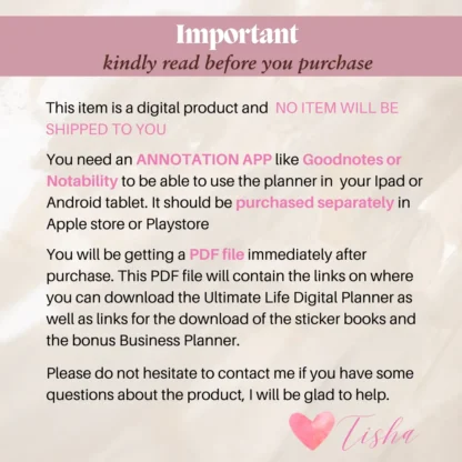 That Girl Undated Digital Planner | Creamy Nude Edition - Image 8