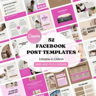 Facebook post template MMR and PLR