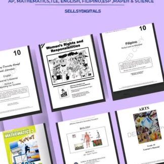 Grade 10 Learning Set |Sellsydigitals