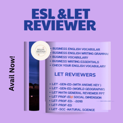 ESL and LET Reviewer For Business|Sellsydigitals - Image 2