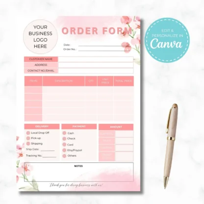 Business Order Form Template | Canva Template - Image 2