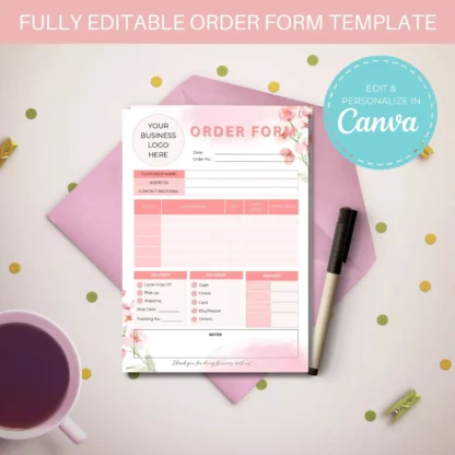 Business Order Form Template | Canva Template - Image 3