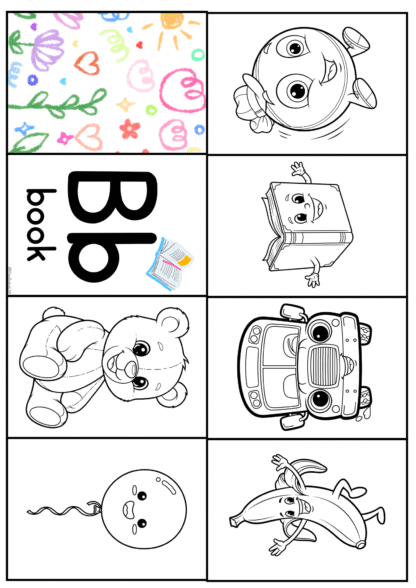 ABC Foldable Coloring Worksheet - Image 3