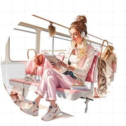 Lady Boss Hustle Hard PNG Clipart - Image 5