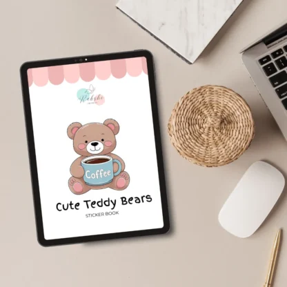Cute Teddy Bear Everyday Stickers | Digital Stickers for Goodnotes | Ready to Print - Image 9