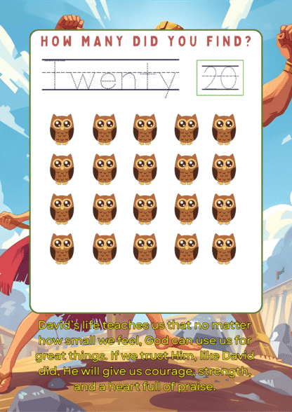 Tracing Number Bible Story Theme - Image 6
