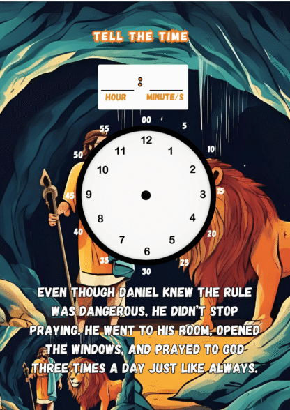TELL THE TIME WORKSHEET - Image 4