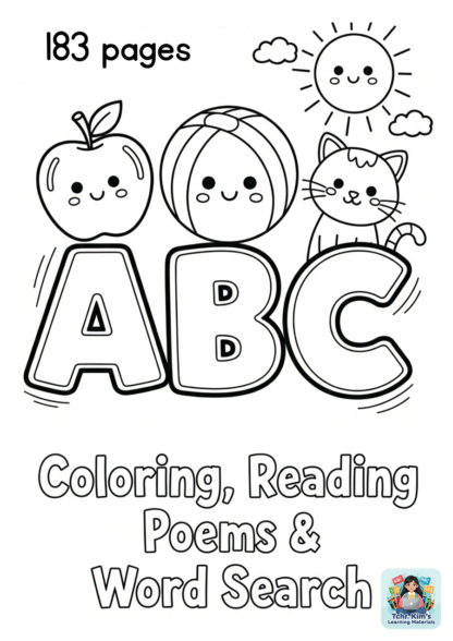 ABC (color, poem, word search)
