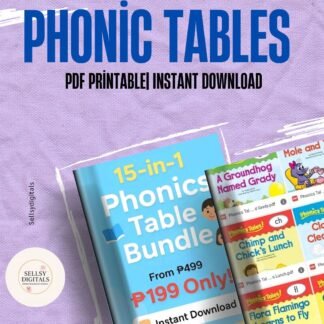 15 in 1 Phonics Table Bundle|Sellsydigitals