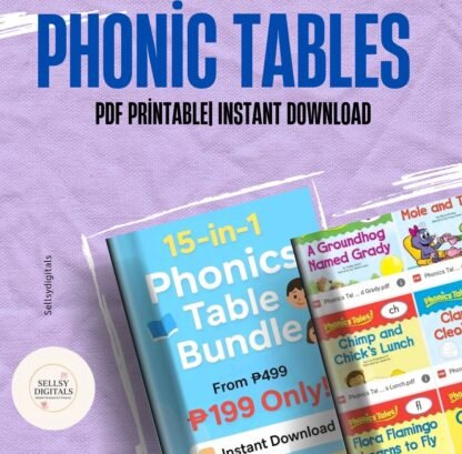 15 in 1 Phonics Table Bundle|Sellsydigitals