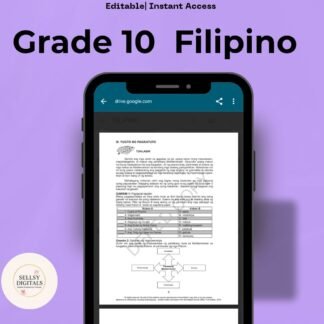 Grade 10 Filipino Set |Sellsydigitals