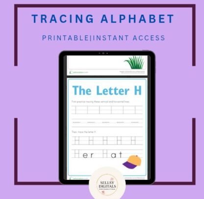✏️ Tracing Alphabet A–Z Workbook|Sellsydigitals