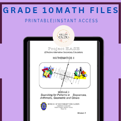 Grade 10 Math Files|Sellsydigitals