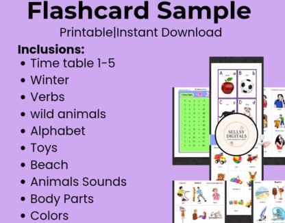 Flashcard Samples|Sellsydigitals