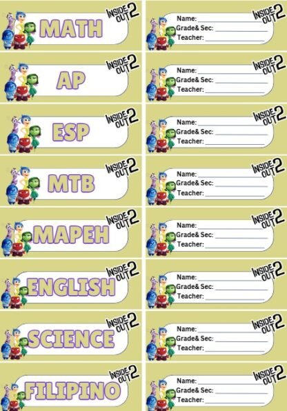 Subject Labels