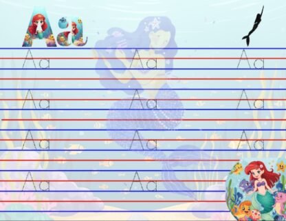 MERMAID TRACING PAD (for small and big letters) - Image 2