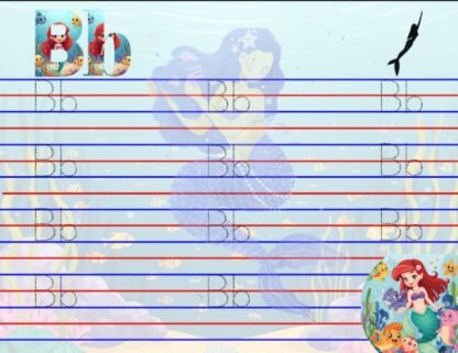 MERMAID TRACING PAD (for small and big letters) - Image 3