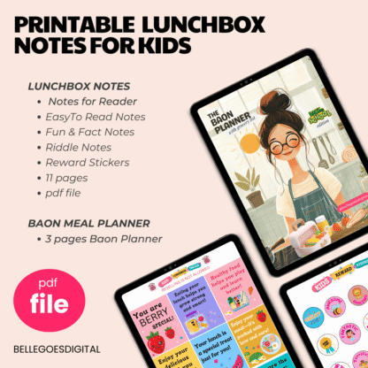 PRINTABLE LUNCHBOX NOTES for KIDS