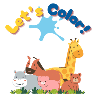Animals Coloring Pack for Toddlers