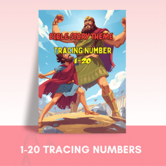 Tracing Number Bible Story Theme